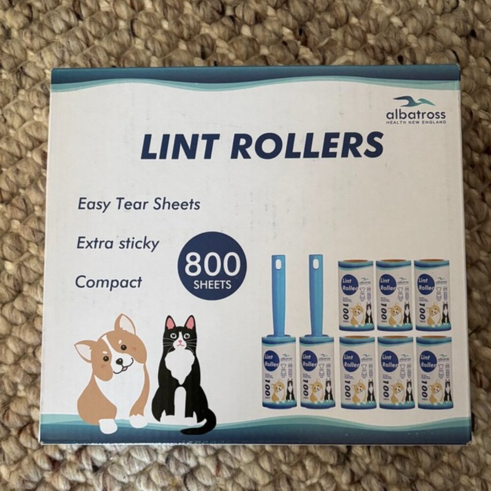 Albatross Health New England Lint Rollers Easy Tear Sheets Extra Sticky …